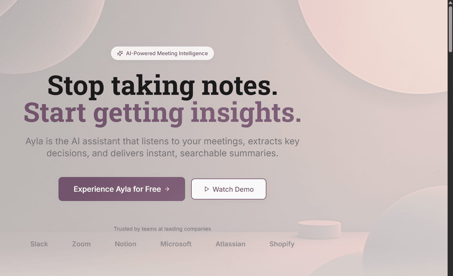 Ayla Smart Summaries